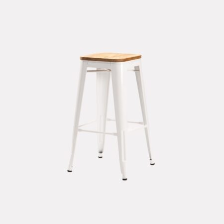 Tolix Wood Kitchen Stool