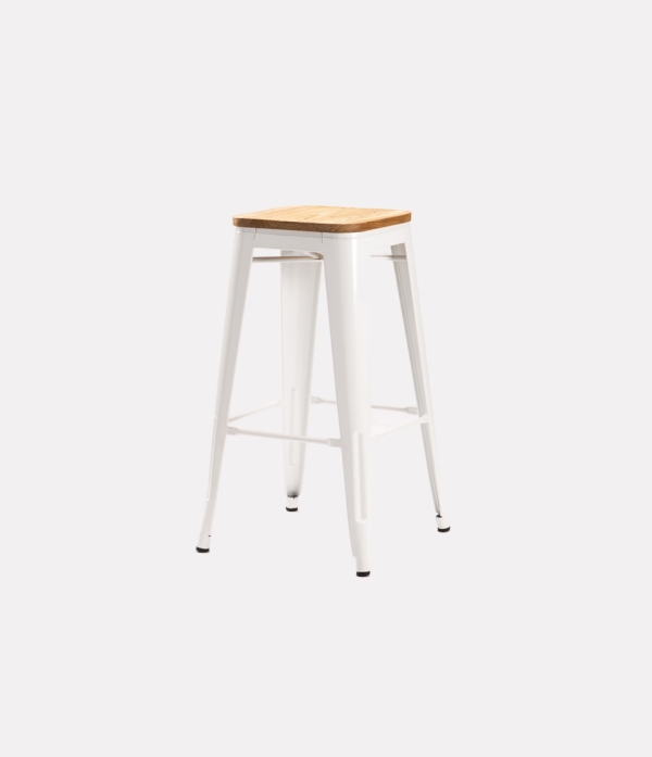 Tolix Wood Kitchen Stool